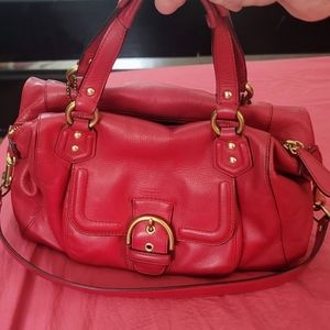Coach Red Satchel Purse